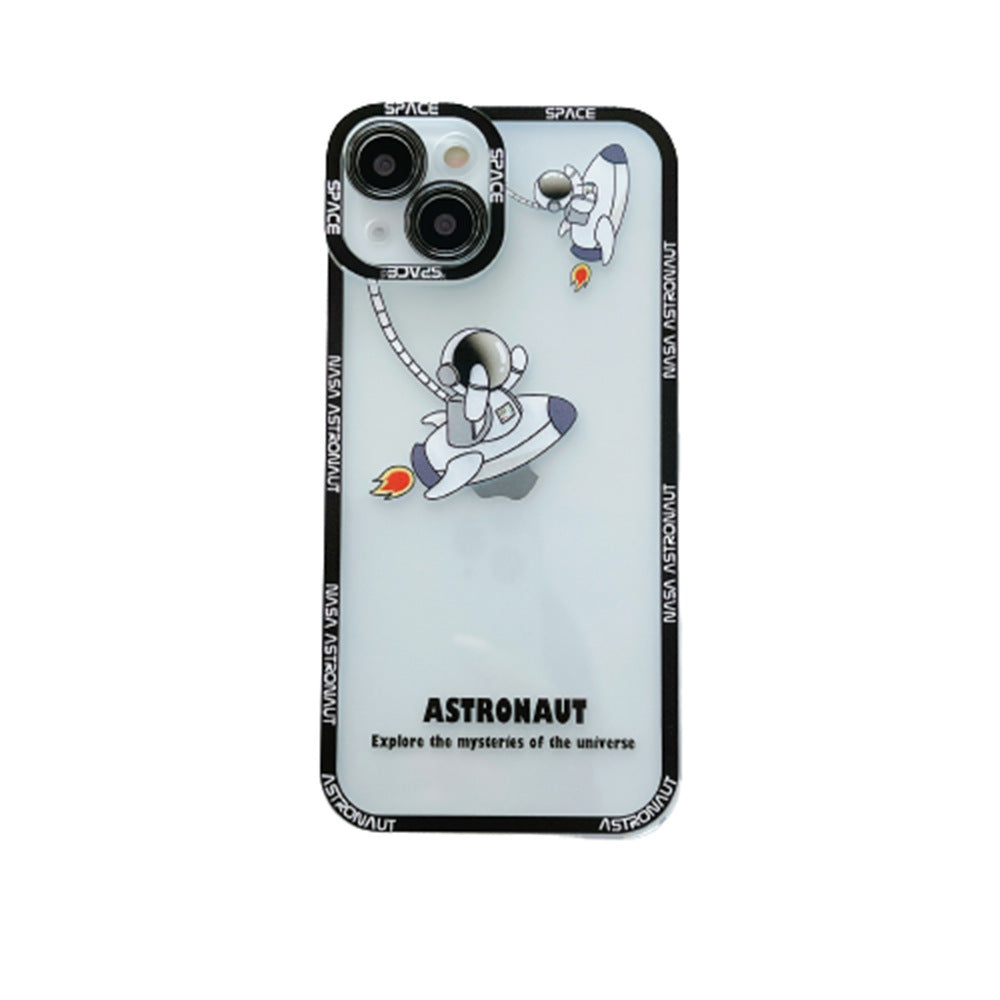 Silicone Astronaut Printed Transparent Phone Case Silicone Astronaut Printed Transparent Phone Case